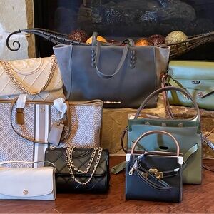 Tory Burch Gray Crossbody Bag